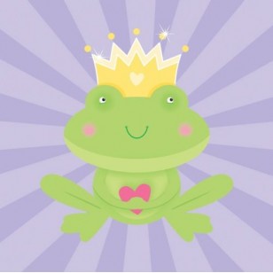 Princess Fairytale Frog Beverage Napkins